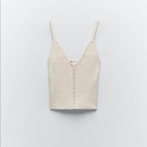NEW⨠Zara Knit Corset Top